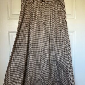 Cider Black and White A-Line Skirt